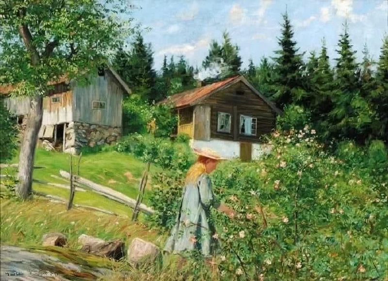 L'albero delle rose, 1909 - Lillehammer Kunstmuseum